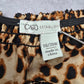 Cato Brown Black Print Smock Off Shoulder Retro Blouse Top Shirt Plus 18/20W 1X