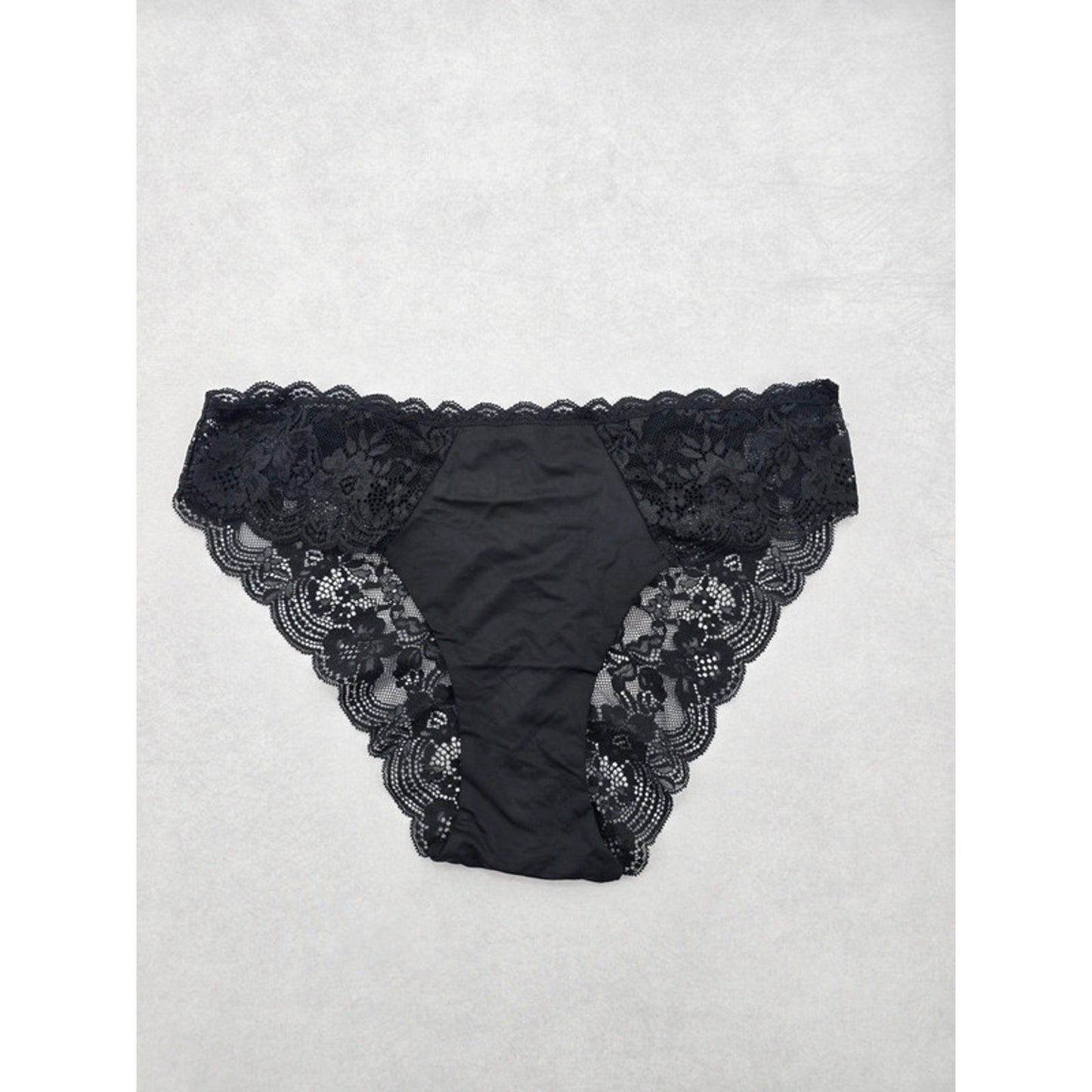 Joyspun Black Lace Panty Dainty Whimsy Sexy Goth Fairy Coquette Bridal XL