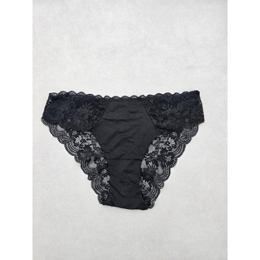 Joyspun Black Lace Panty Dainty Whimsy Sexy Goth Fairy Coquette Bridal XL