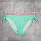 H2oh! Green Cheeky Tie Bikini Bottom Swimwear Medium