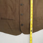 Brown 5 Button Welt Pocket Round Waistcoat Tuxedo Suit Vest Wool Small 37R 30W