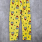 Yellow Spongebob Face Funky Fleece Sleep Bottoms Pajama Pants M Medium