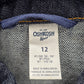 OshKosh B'gosh Blue Denim Cotton Span Button Jeans Jacket VTG Unisex Large L