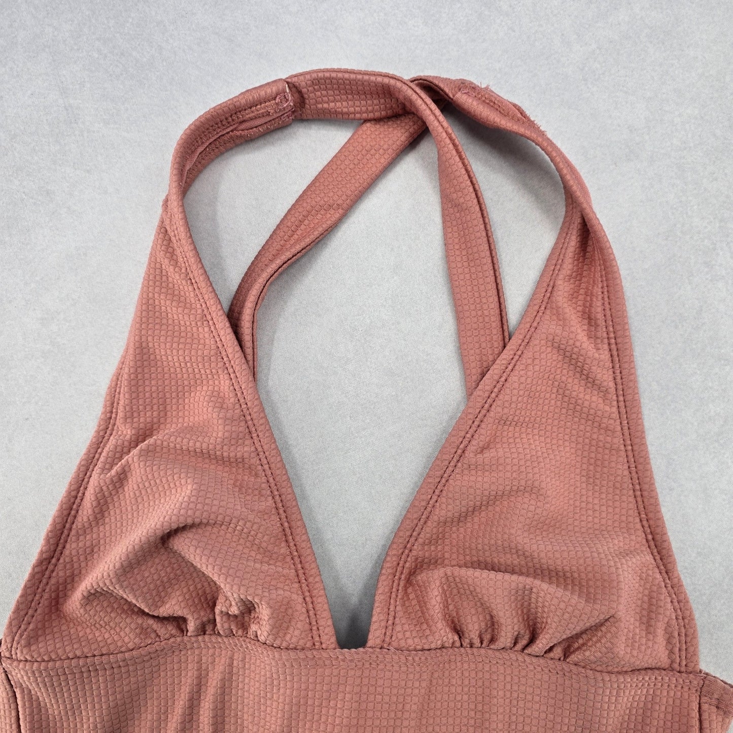 Xhilaration Pink Crisscross Tie Sports Bra Bikini Bralette Swim Top S Small
