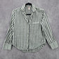 Victoria Secrets Gray White Striped Top Pant Pajama Set Extra Small XS
