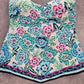 24th & Ocean Blue Floral Tube Padded Swimwear Tankini Tank Top Medium M