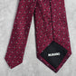 Murano Red Black Gray Polka Dot Geometric Executive Silk Neck Tie Men's