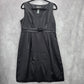 George by Mark Eisen Black Knee Length Sleeveless Flare Buckle Formal Dress 12