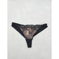 Hunkemoller Black Lace Panty Lace Dainty Whimsy Sexy Goth Fairy Bridal Large