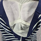 Lands End Blue White Stripe Tube Padded Swimwear Tankini Tank Top Medium M 10
