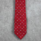 Chaps Red Blue White Diamond Geometric Silk Executive Holiday Neck Tie Men's