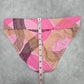Kim Rogers Pink Brown Stripe Medium Bikini Bottom Swimwear