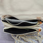 Street Level Blue Colorful Beaded Boho Tribal Mojave Crossbody Clutch Purse Bag