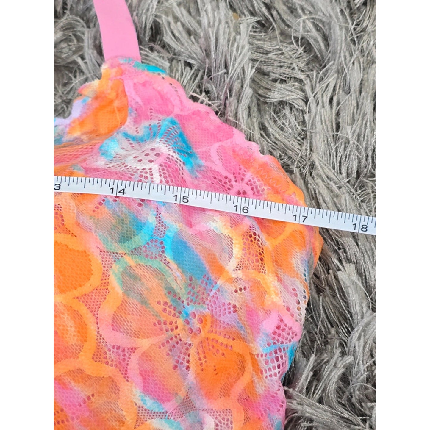 Multicolor Lace Floral Fairy Bralette Plus Size XXXL 3X
