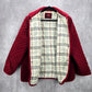 Gallery Red Quilted Plaid Snap Button Coat Parka Puffer Jacket Extra Large XL