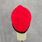 Red Black Crochet Knit Bucket Cap Hat Fun Vintage Y2K Funky Beanie