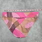 Kim Rogers Pink Brown Stripe Medium Bikini Bottom Swimwear