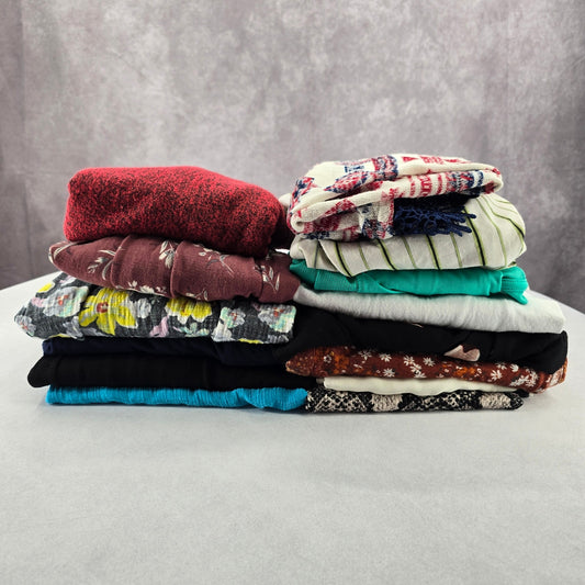 Lot of 14 Womens Tops Sweaters Tanks Random Mixed Bundle of 14 S Small