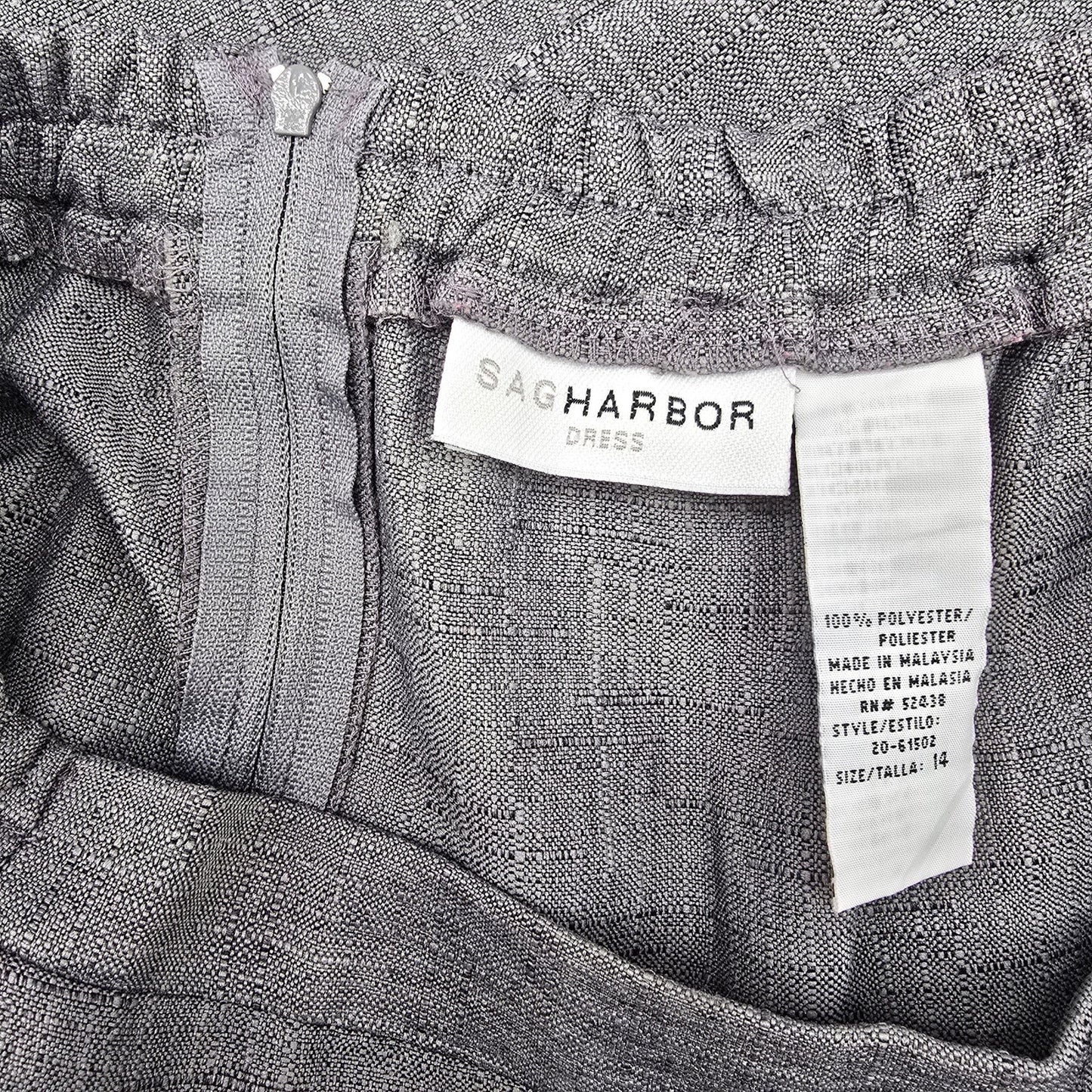 Sag Harbor Gray Midi Executive Church Slit Plus Skirt 14