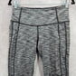 Victoria's Secrets Sport Gray Stripe Leggings Crop Capri Active Stretch M Medium