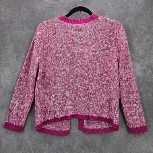 NYCC Plink Open Cardigan Sweater Long Sleeve Pocket Cotton Preppy Boho Medium