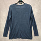 Old Navy Blue Long Sleeve Heather Boyfriend Tall Top Small