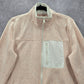 Pink Zipper Long Sleeve Fleece Sweater Coat Jacket Medium