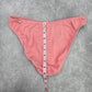 Venus Pink White Medium Cheeky Size 10 Bikini Bottom Swimwear