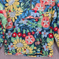 Gymboree Blue Floral Pullover Windbreaker Hood Coat Jacket Half Zip Girls XL 14