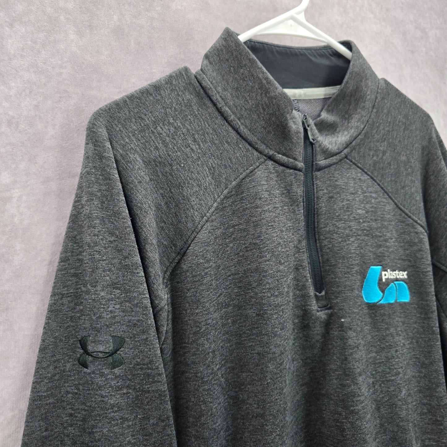 168. Under Armour Gray Zip Jacket Pullover Long Sleeve Men's Extra Large XL
