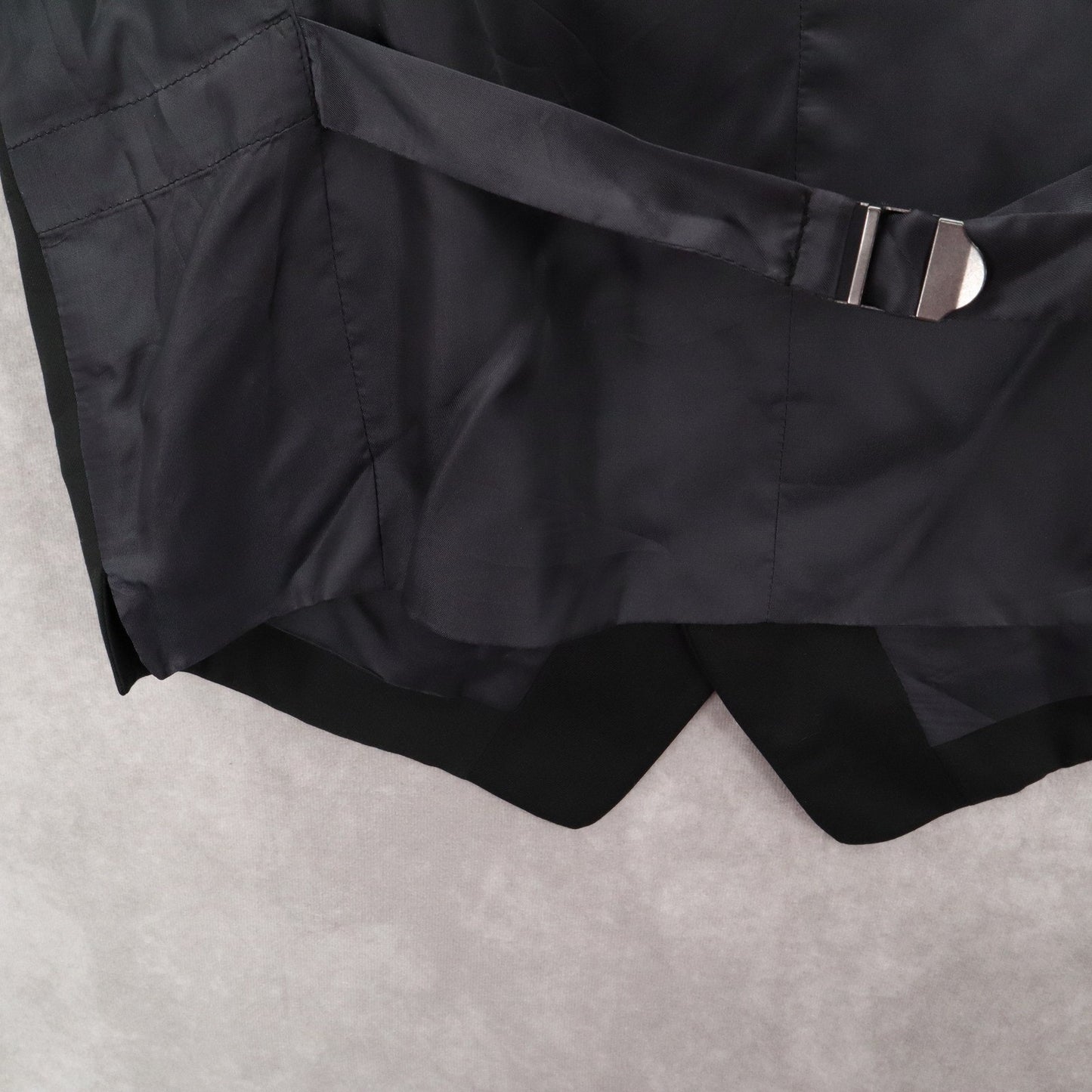 Joseph Abboud Black 5 Button Point Welt Pocket Waistcoat Tuxedo Suit Vest M 42R