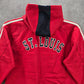 Adidas Red Blue St Louis Pullover Sweater Boys Youth Junior Hoodie Medium 10/12