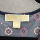 Michael Kors Purple Wrap Floral Sleeveless Knee Length Buckle Dress Medium