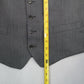 Jos A Bank Gray 5 Button Point Welt Pocket Wool Waistcoat Tuxedo Suit Vest S 42R