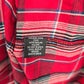 Haggar Red Plaid Mens Button Down Work Casual Long Sleeve Dress Shirt XL