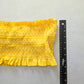 Y2K VTG Yellow Ruffle Smock Bandeau Coquette Retro Swimwear Bikini Top Medium