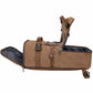 Witzman Brown Convertible Travel Leather Canvas Duffle Large A2020-2 Backpack
