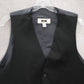 Joseph Abboud Black 5 Button Point Welt Pocket Waistcoat Tuxedo Suit Vest M 42R