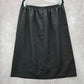 Just For Women Black Knee Length Executive Office Formal Belted Skirt Plus 18W