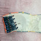Shein Orange Blue Floral Paisley Padded Bikini Top Swimwear Medium
