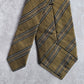Joseph Abboud Italy Stripe Brown Black Repp Executive Silk Neck Tie Men's