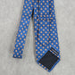 Lands' End Blue Floral Geometric 100% Silk Executive Corporate Men's Neck Tie