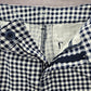 St Johns Bay Blue Plaid Stripe Chino Bermuda Preppy Pants Shorts Cotton 14