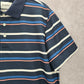Goodfellow & Co Blue Stripe Short Sleeve Golf Polo Active Mens Shirt Top XL