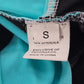 Black Stripe Crisscross Tie Sports Bra Bikini Beach Bralette Swim Top S Small
