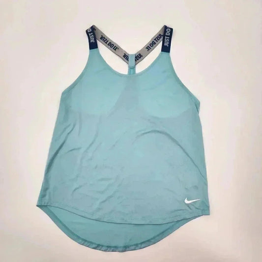 Nike Dri Fit Blue Womens Racerback Tank Top Activewear Sportswear Small