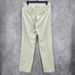 Haggar Cool 18 Pro Khaki Tailored Straight Dress Pants Trouser Golf Mens 32x30