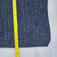 Valerie Stevens Blue Chenille Knit Granny Preppy Cozy Cardigan Sweater Large