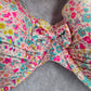 Old Navy Cream Floral Padded Underwire Adjustable Strap Bikini Swimwear Top 1XL