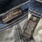 062. Almost Famous Blue Patch Stretch Skinny Taper Denim Pants Jean 18